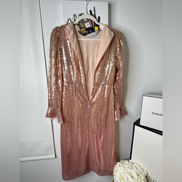 RACHEL PARCELL Sequin Long Sleeve Dress - Picture 13 of 14